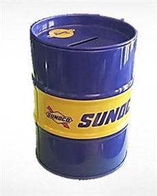 Sunoco Retro Sparbössa. Metallfat. Blå. 