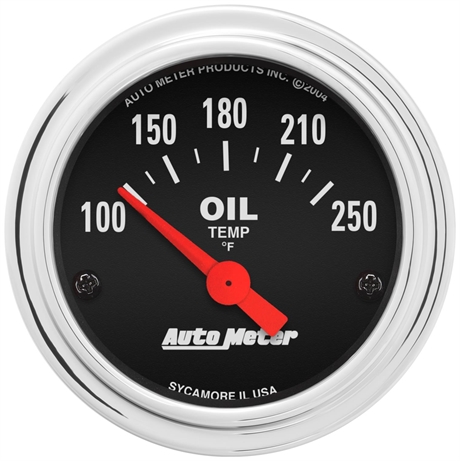 Autometer Performance Mätare. Elektrisk. Oljetemp. 100-250`F. 