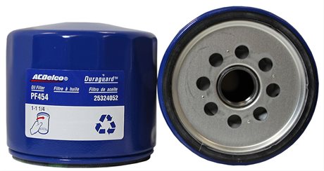 ACDelco Oljefilter. Buick, Chevrolet, Cadillac, GMC, Oldsmobile, Pontiac samt Studebaker. L4, L6, V6 samt V8. 1964-07.