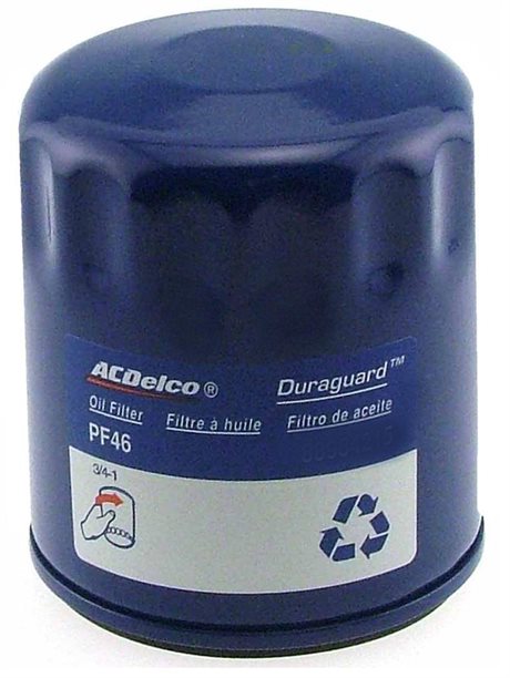 ACDelco Oljefilter. AMC, Chevy, Buick, Cadillac, GMC, Jeep, Olds, Pontiac. L4, V6 samt V8. 1983-12.