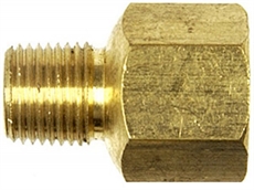 Everco Reduceringsnippel. Mässing. NPT utv. 1/8". NPT inv. 1/16".