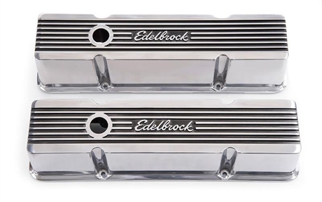 Edelbrock Elite ll Series. Hög Ventilkåpa. Chevrolet 262-400 cu.in. V8. 1959-86.