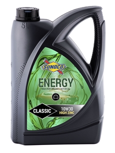 Sunoco Energy Classic 10W30 High Zink. 5 liter.