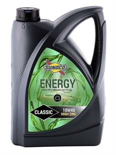 Sunoco Energy Classic 10W40 High Zink. 5 liter.