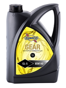 Sunoco Gear GL-5 85W140. Mineralolja. 5 liter.