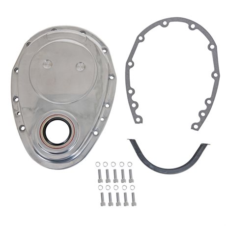 JAK Products Polerad Transmissionskåpa. Aluminium. Chevrolet Sb samt V6. 1955-95.