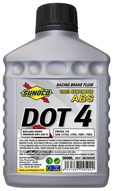 Sunoco Brake Fluid DOT-4. 500 ml. 