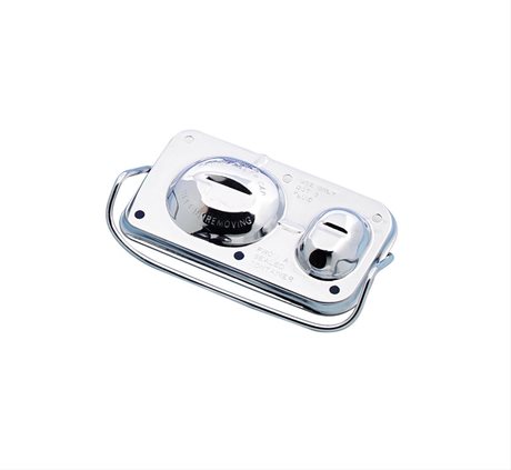 Mr.Gasket Kromat Lock För Huvudcylinder. GM, rekt. med en bygel.