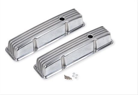 Mr.Gasket Gjutna Aluminium Ventilkåpor Låga. Chevrolet Sb 1958-86.