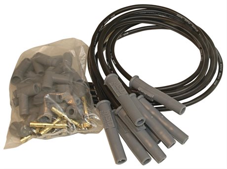 MSD Tändkabel. Super Conductor 8.5mm. Svart. Universal. Rak. Hane(HEI) samt Hona till Lock.