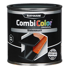Rust-Oleum CombiColor Metallfärg. Svart Sidenmatt. 750ml.