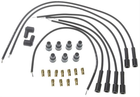 Standard Motors Tändkablar. 7MM. Svart. 6-cyl. Universal med Raka Anslutningar. 
