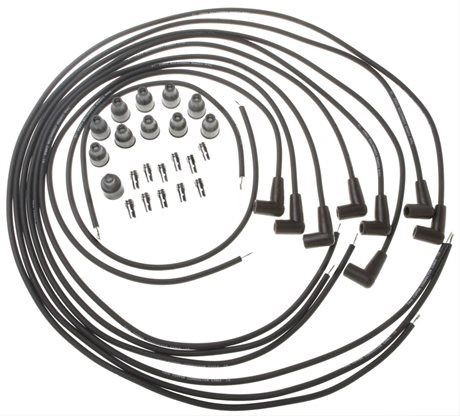 Standard Motors Tändkablar. 7MM. Svart. 8-cyl. Universal med 90`Anslutningar. 