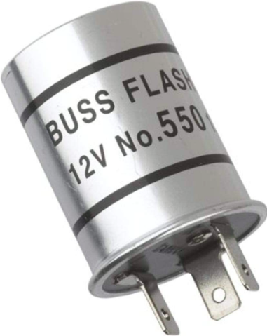 Bussman Blinkrelä. Universal. 12 Volt. 3-Polig.