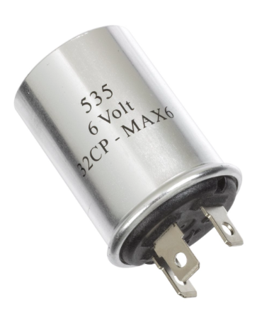 Bussman Blinkrelä. Universal. 6 Volt. 3-Polig.