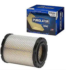 Purolator Luftfilter. GM 2002-04. 152 x 84 x 200 mm.