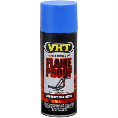 VHT Högtemperaturfärg "Flame Proof". Blå.