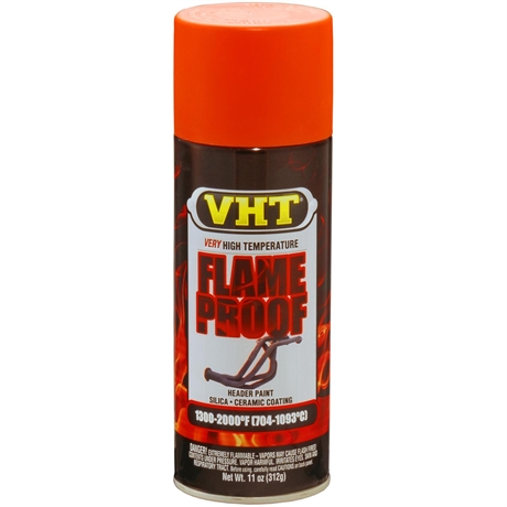 VHT Högtemperaturfärg "Flame Proof". Orange.