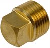 Everco Fyrkantsplugg/ Avtappningsplugg. Mässing. NPT 1/4".