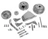 JAK Products V-Rem Remskivs Kit. Lång Pump. Kromade. Chevrolet Sb 262-400 cu.in. 1969-86.